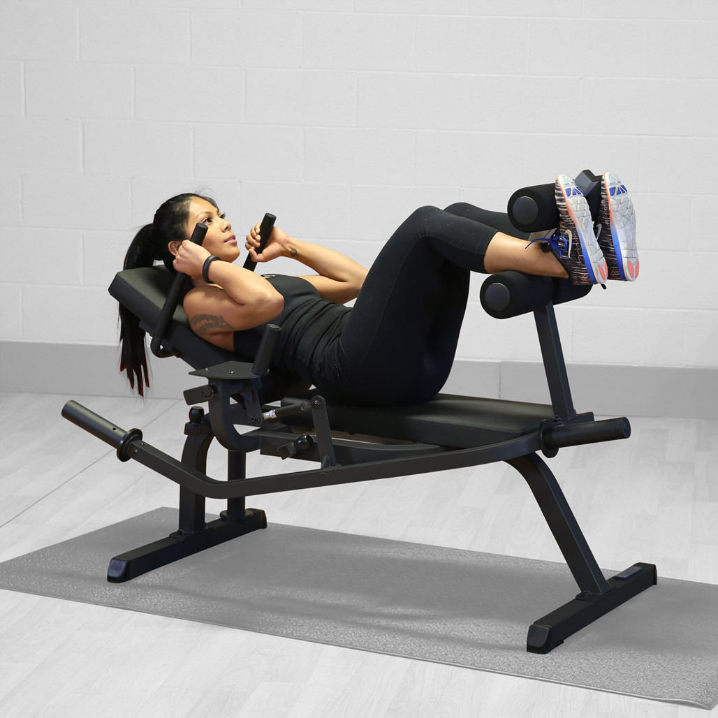 Body-Solid Counter-Balanced Horizontal Ab Bench GAB100B - Ab Machines