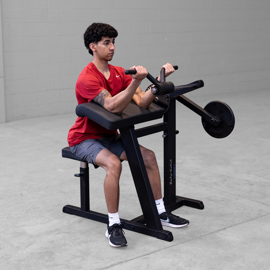 Body-Solid CAM Series Bicep Tricep Machine, Black