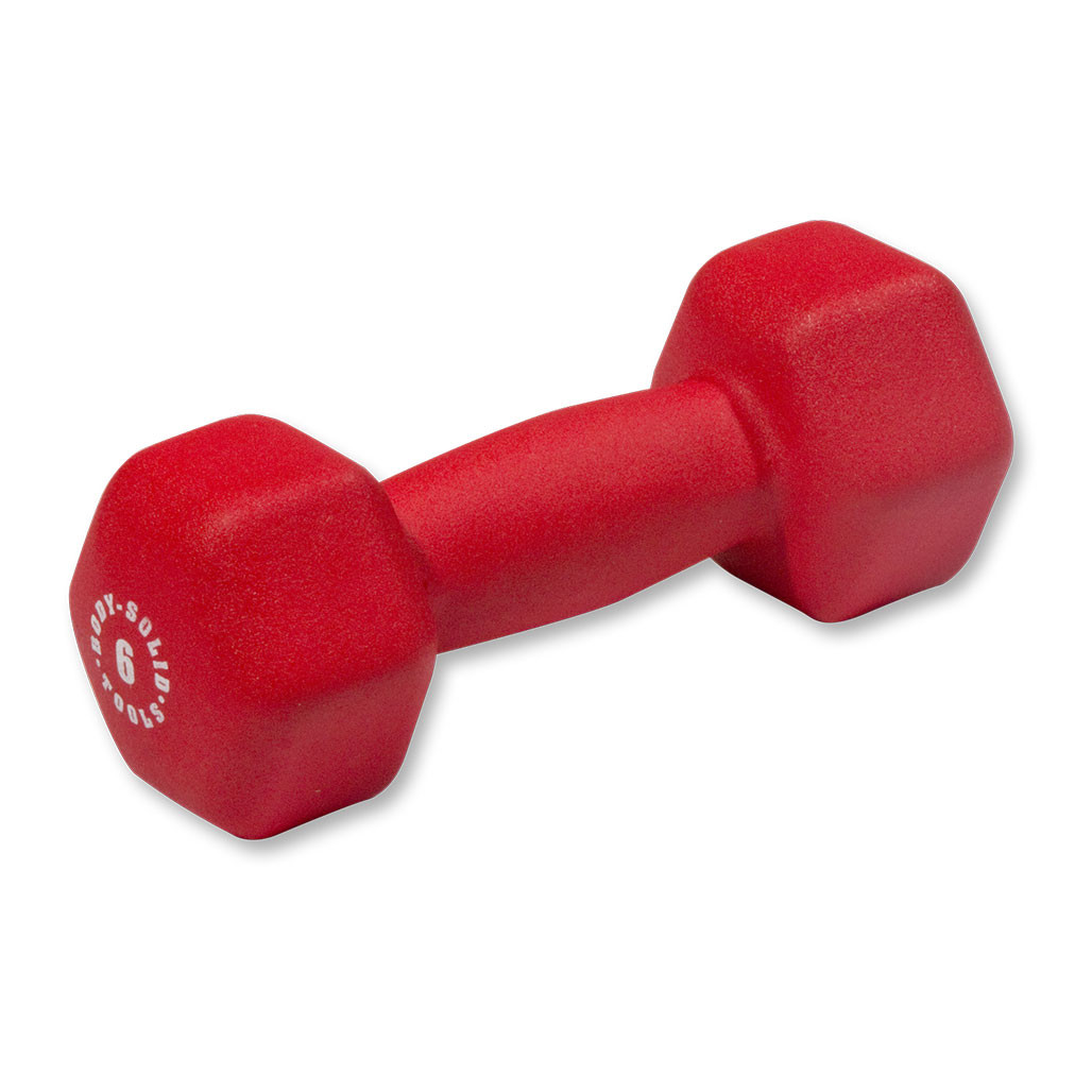 6 lb. Body-Solid Neoprene Dumbbell