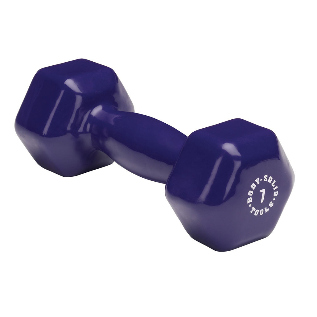 7 lb. Body-Solid Vinyl Dumbbell