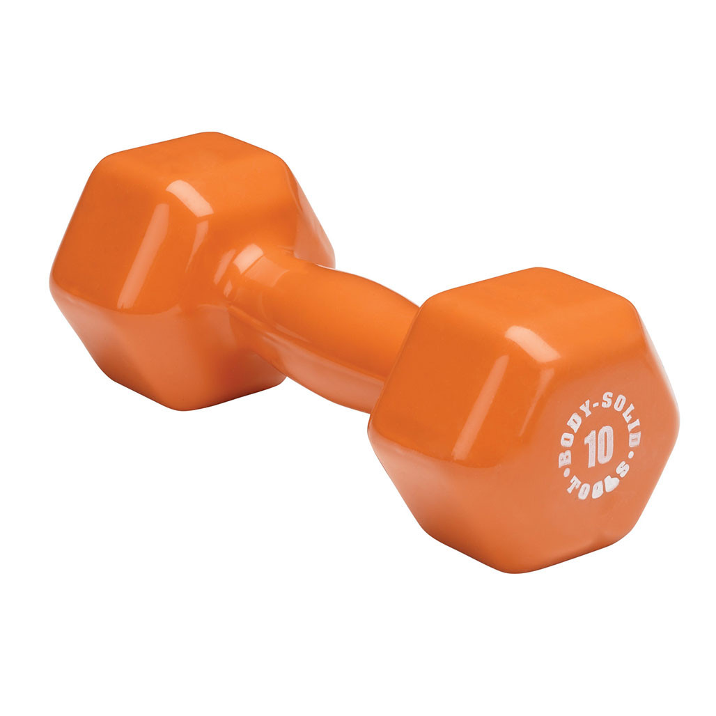 10 lb. Body-Solid Vinyl Dumbbell