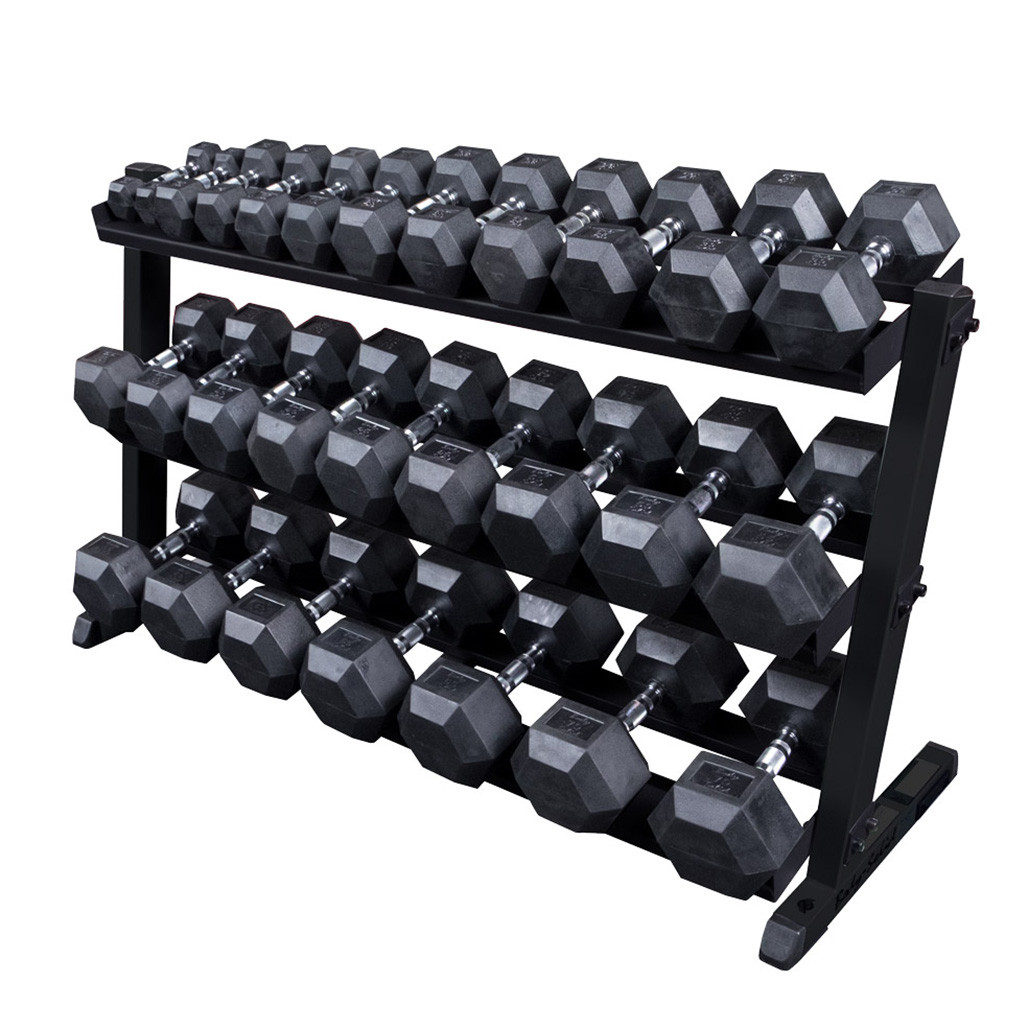 Body-Solid 60" Heavy Duty Dumbbell Rack with 3rd Tier