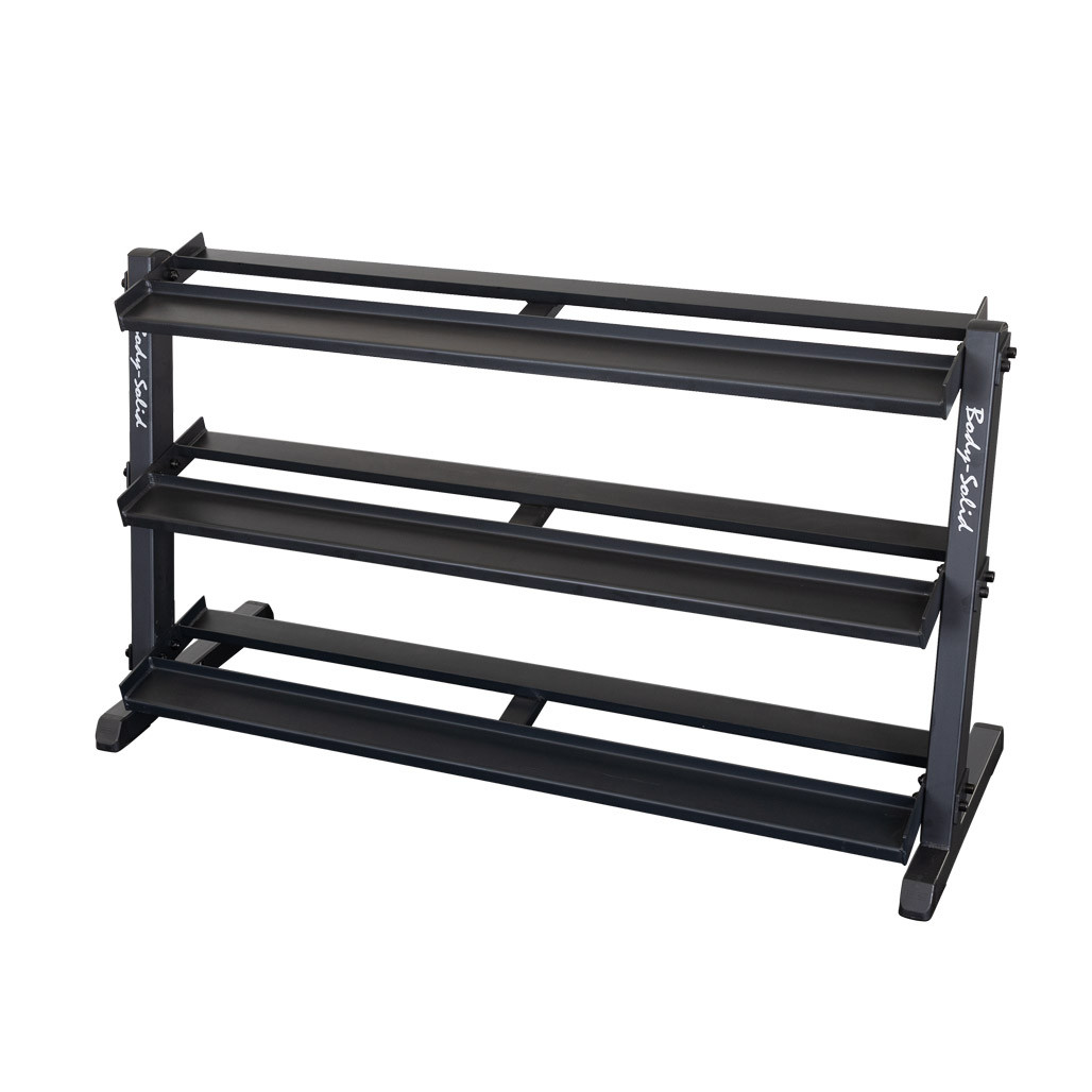 Body-Solid 60" Heavy Duty Dumbbell Rack with 3rd Tier