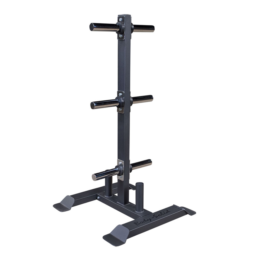 Body-Solid GWT56 Olympic Plate Tree and Bar Holder GWT56 - Storage