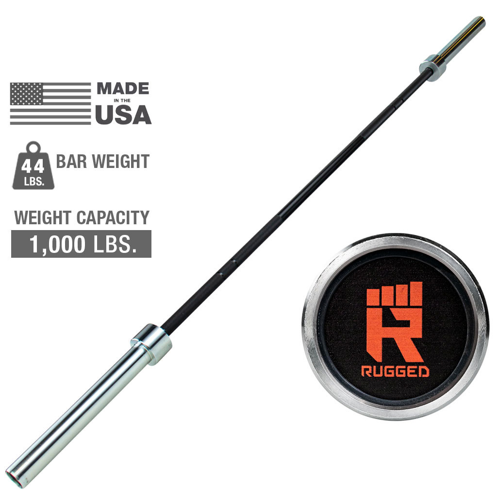 Rugged Made in the USA Olympic 7' Bar, 1,000 lb. Capacity