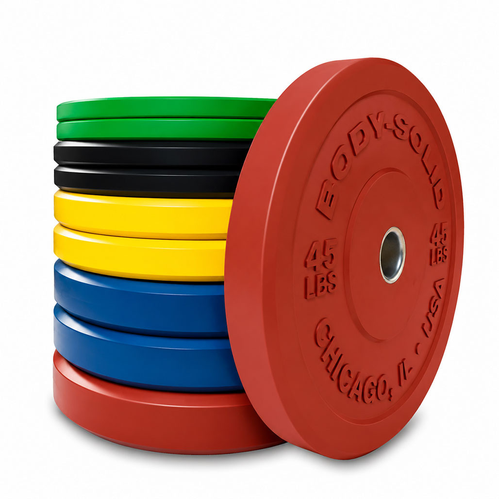 260 lb. Chicago Extreme Color Bumper Plate Set, SHIPPING INCLUDED
