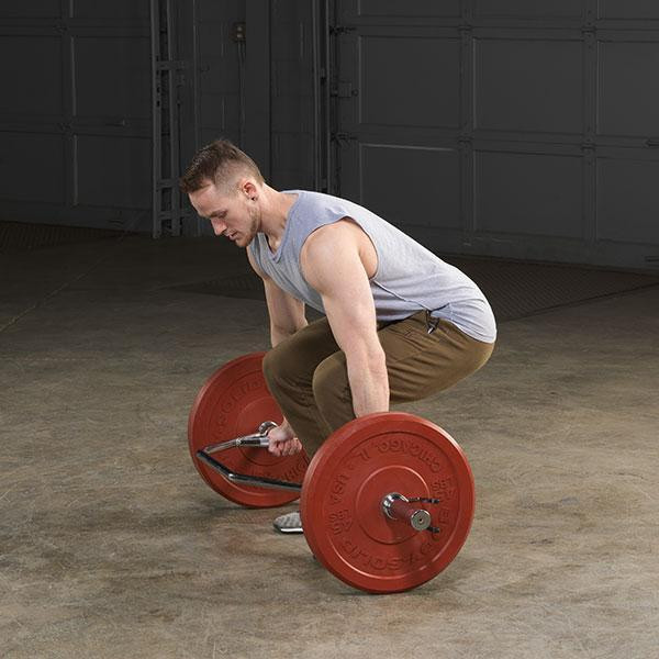 Deadlift with the Body-Solid Olympic Shrug Bar
