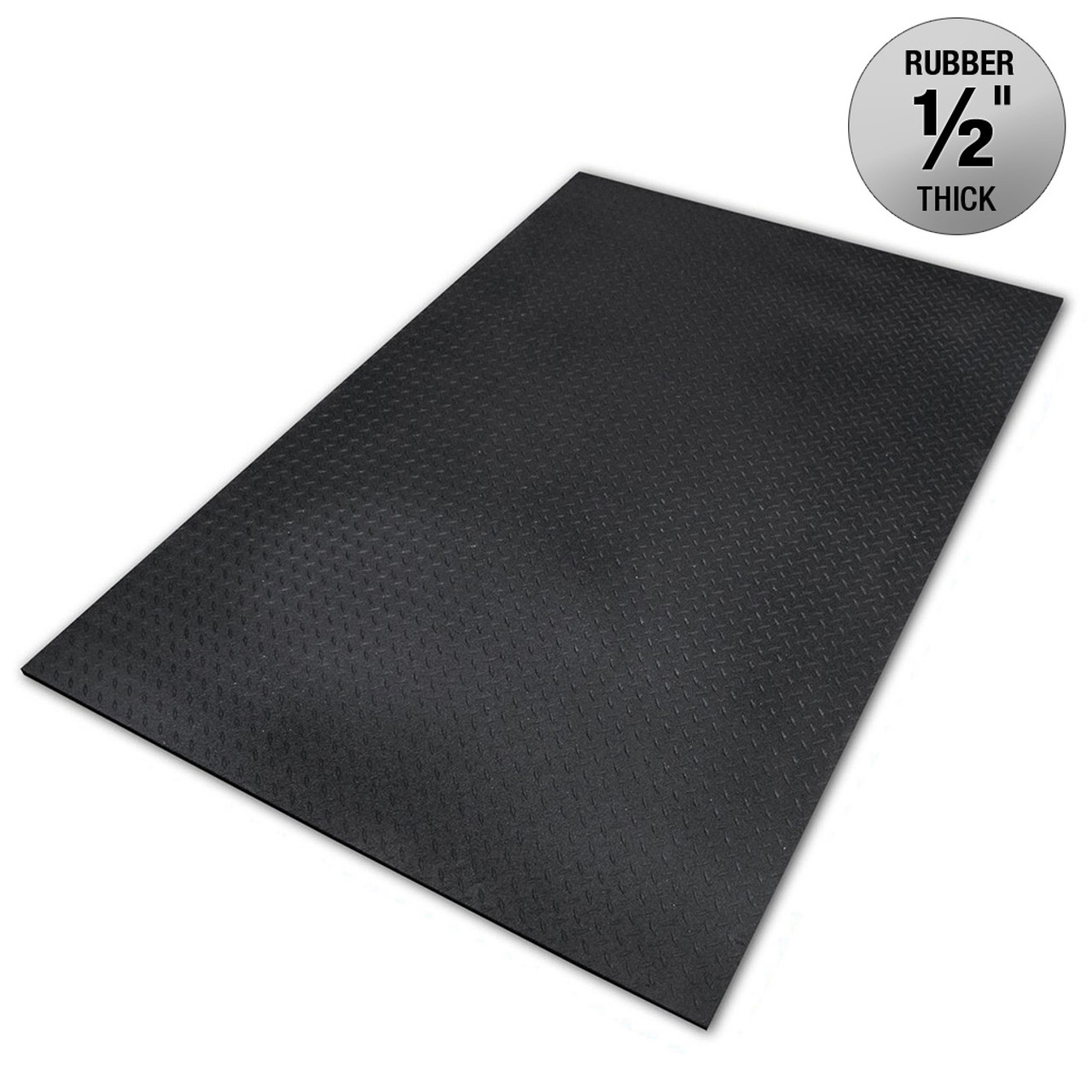 4' x 6' Rubber Flooring, 1/2 Thick