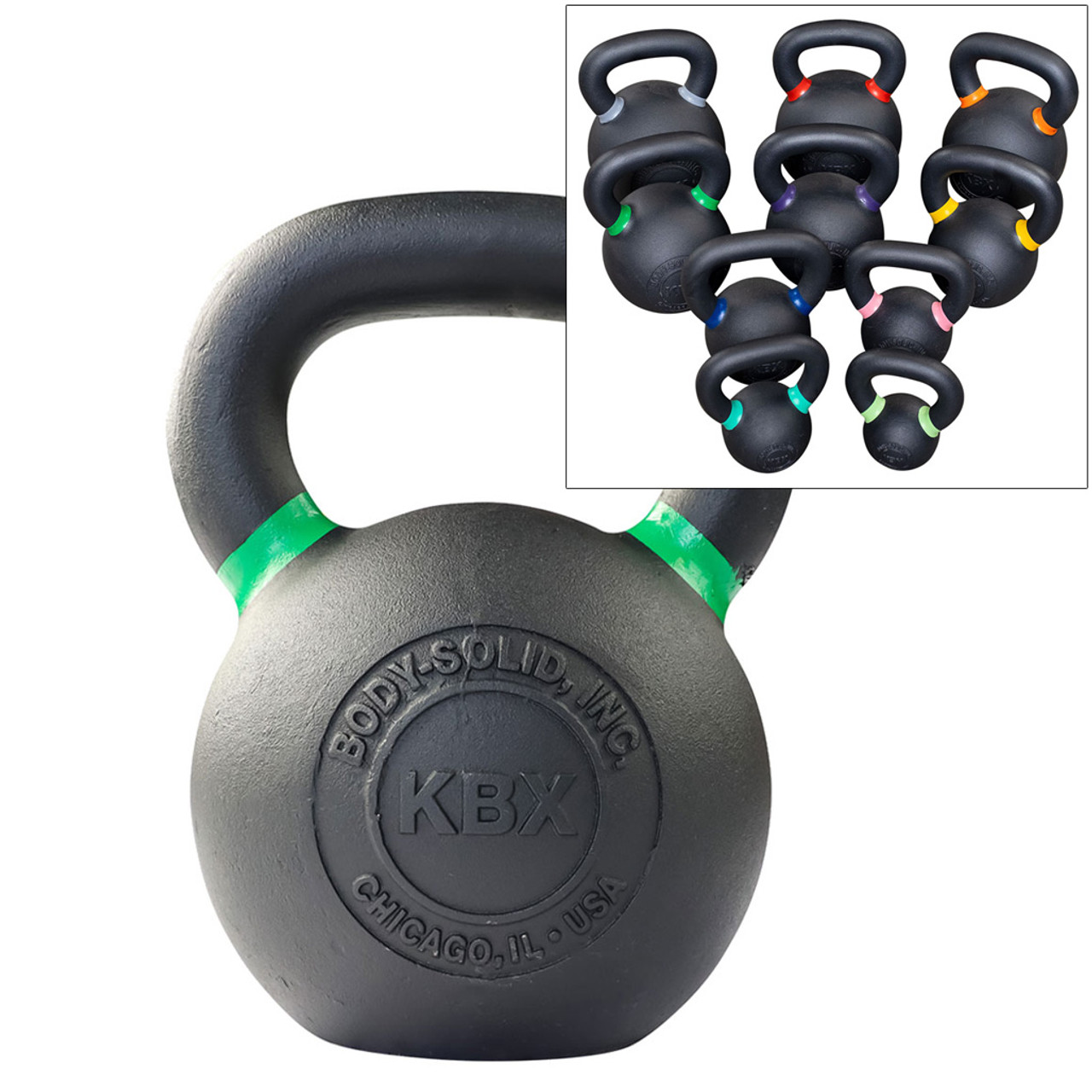 Body Solid Tools Training Kettlebells from 4 to 36 kg. KBX