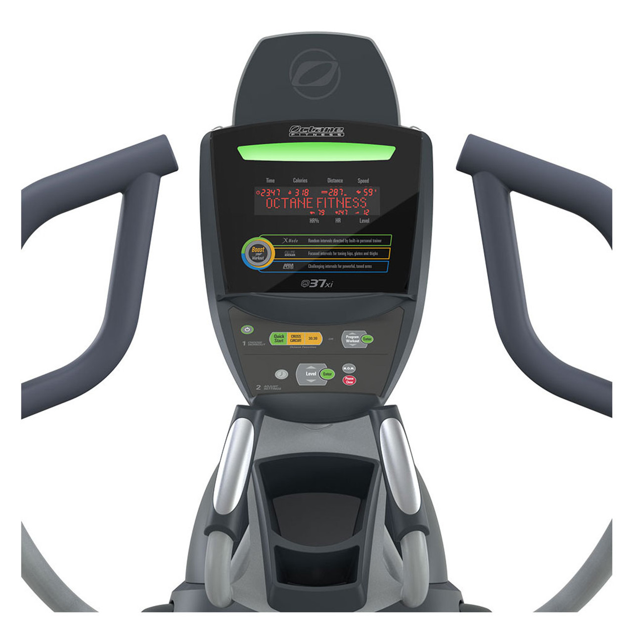 Octane Q37xi Standing Elliptical with Deluxe Console OFQ37XDLX