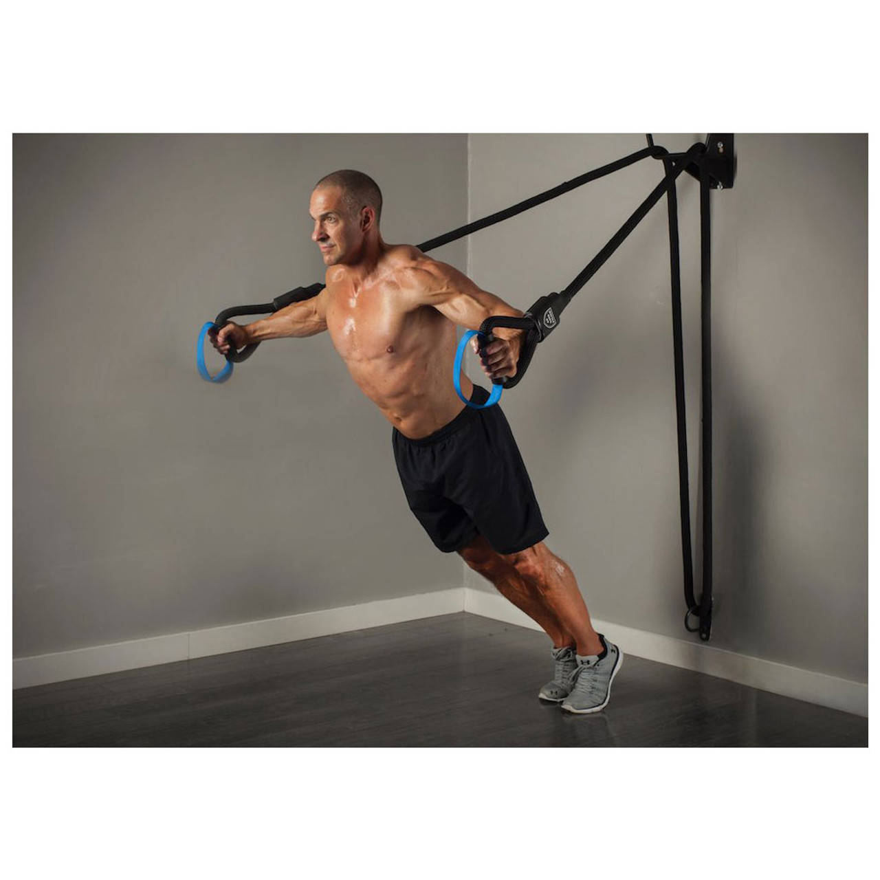 The Abs Company Battle Rope ST System with Brackets, ABCBRSTSYS