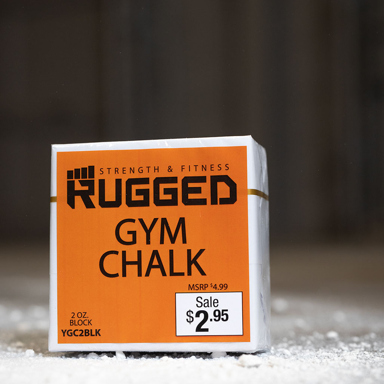 Rugged Fitness 2oz Gym Chalk Block - Fitness Gear, Accessories