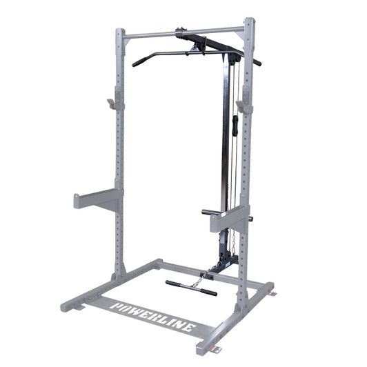 PLA500 Lat Attachment on PPR500 Half Rack