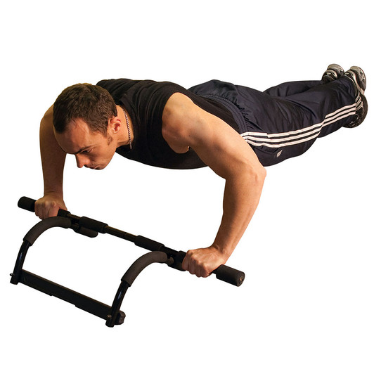 Push Ups on the Easy Mount Door Frame Pull Up Bar