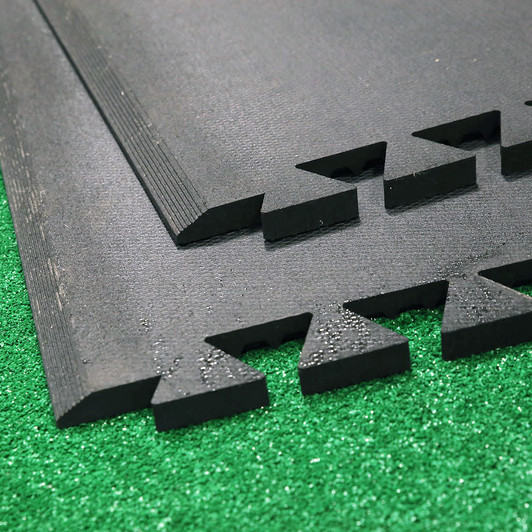 4x6' Heavy Duty Economy Rubber Flooring - Rubber Mats Gym Flooring