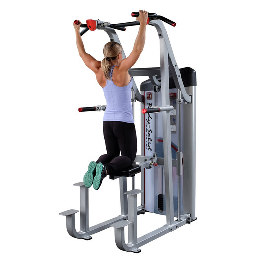 Pull Ups on the Pro ClubLine Series 2 Weight Assist Vertical Knee Raise by Body-Solid