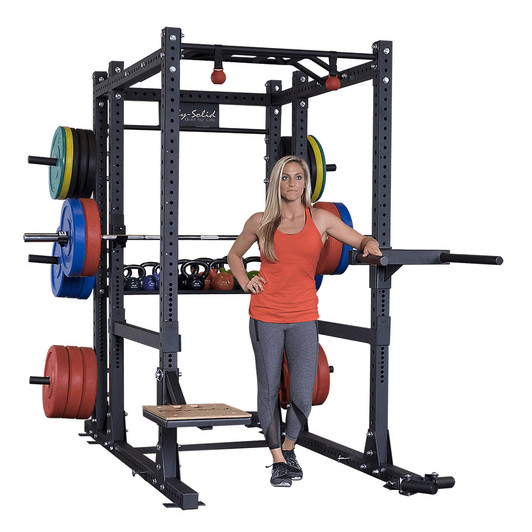 Body-Solid SPR1000BACKP4 Commercial Power Rack Gym Package