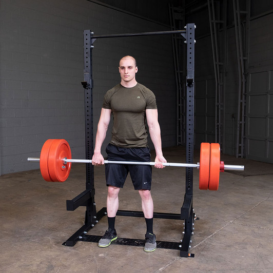 Deadlifts on the Body-Solid SPR500 Commercial Half Rack