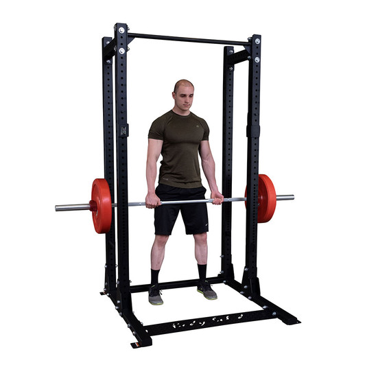 Deadlift on the Body-Solid SPR500BACK Extended Commercial Half Rack