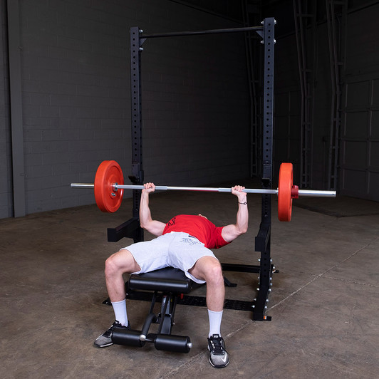 Body-Solid Pro ClubLine Half Rack with Adjustable Bench