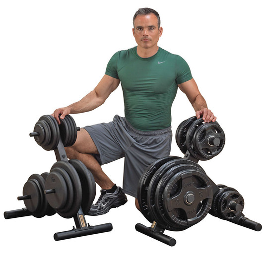 EZ-Load Standard Weight Plate Tree with optional Weights and optional Olympic Weight Tree