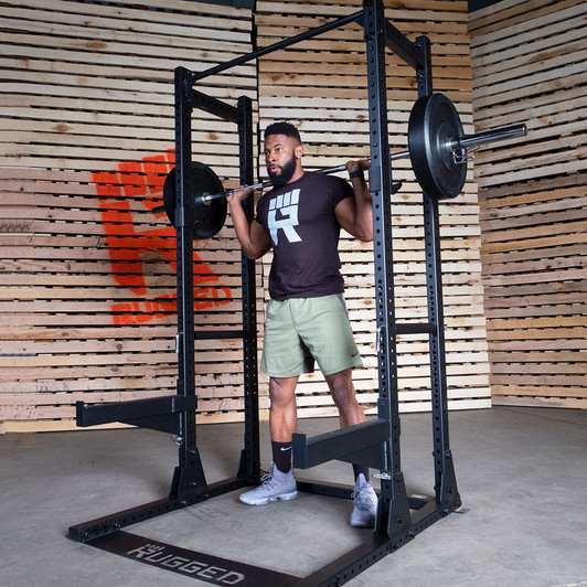 Squats on the Rugged Half Rack Extension