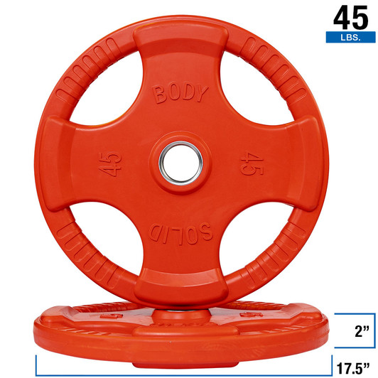 Body-Solid 45lb. Red Olympic Color Grip Plate