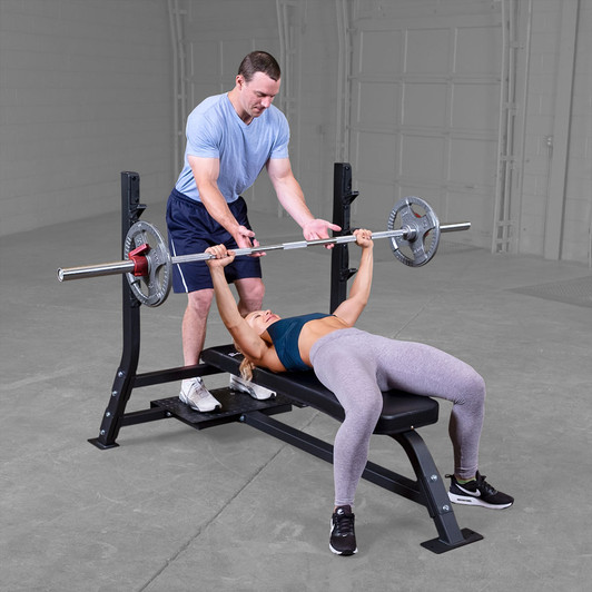 Chest Press Pro Clubline Flat Bench by Body-Solid