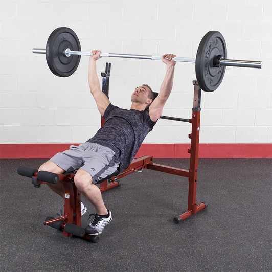 Incline Press on the Best Fitness Olympic Weight Bench