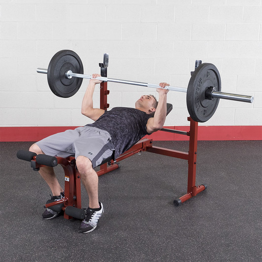 Bench Press on the Best Fitness Olympic Weight Bench