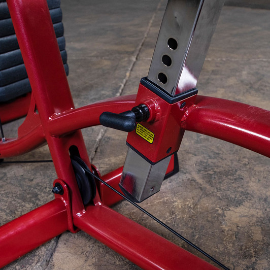 Detail of the Seat Adjustment on the Best Fitness BFMG30 Multi-Station Gym