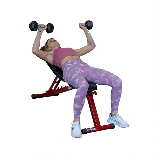 Incline Chest Press on the Best Fitness Adjustable Weight Bench