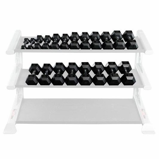 5-50 lb. Rubber Dumbbell Set