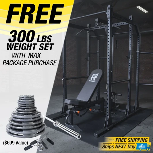 Rugged Y100 MAX Extended Power Rack Package