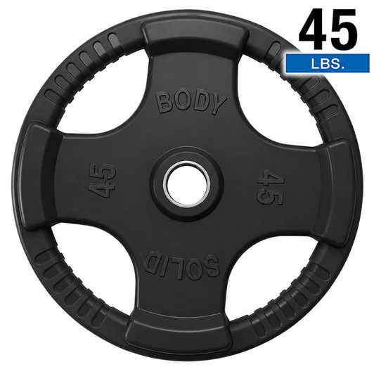 45 lb. Single Rubber Olympic Grip Plate