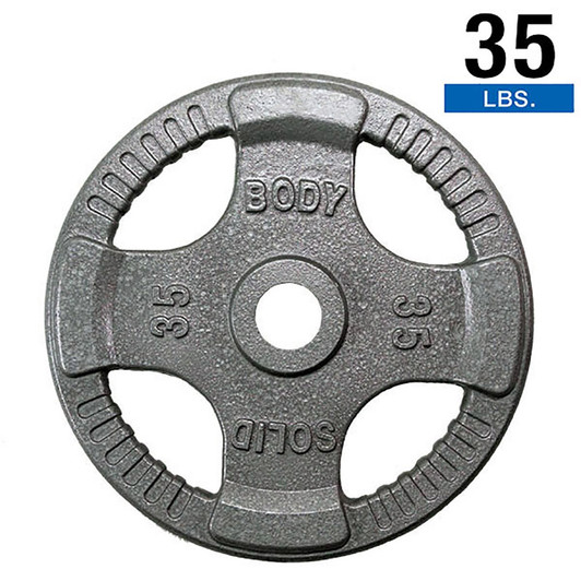 35 lb. Body-Solid Gray Grip Olympic Plate