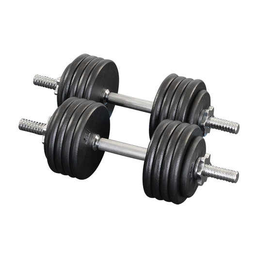 5-50 lb. Adjustable Dumbbell Set with Threaded  Handles