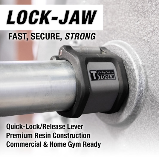 Body-Solid Tools Lock-Jaw Hex Barbell Collars