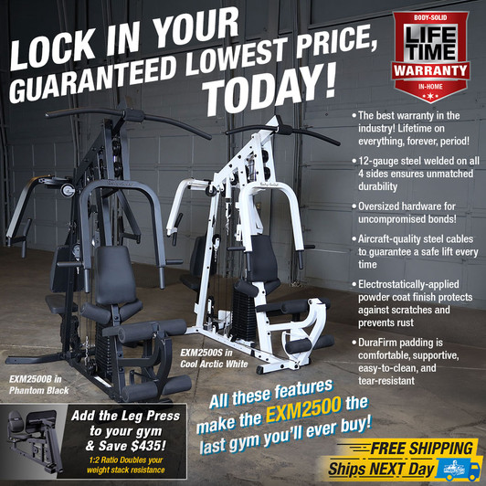 Body-Solid EXM2500B and EXM2500S Home Gyms