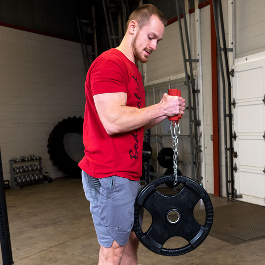 Curls with the Body-Solid Tools Nunchuck Grips and optional weight