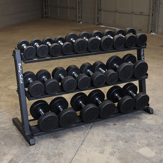 5-60 lb. Round Rubber Coated Dumbbell Package