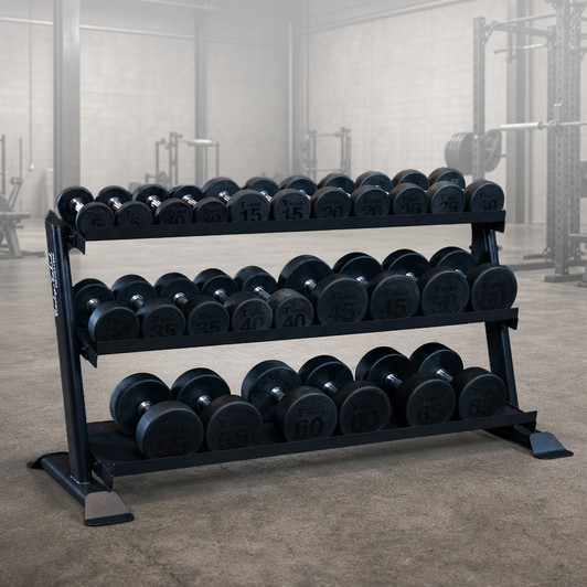 5-65 lb. Round Rubber Coated Dumbbell Package