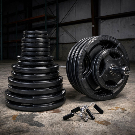 Body-Solid Premium Rubber Grip Iron Olympic Weight Sets