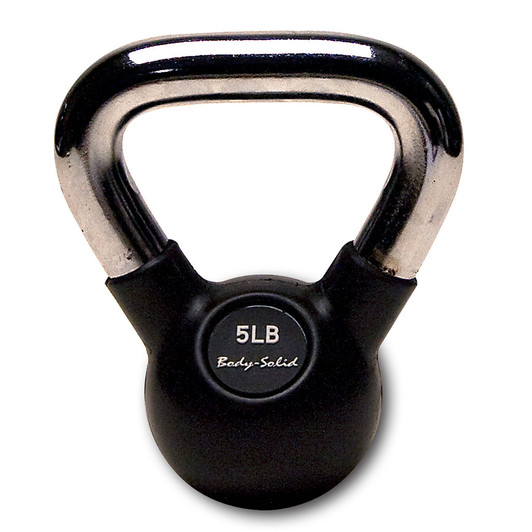 5 lb. Body-Solid Premium Chrome Handle Kettlebell
