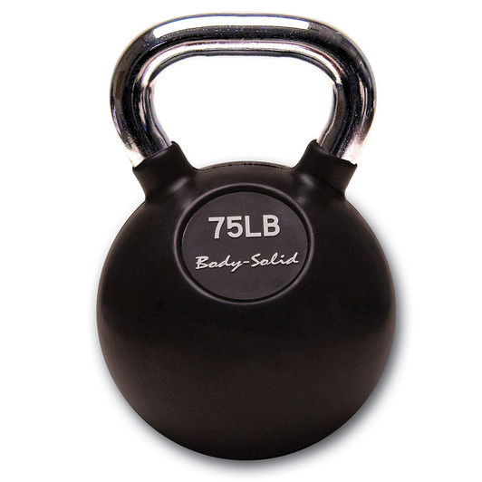 75 lb. Body-Solid Premium Chrome Handle Kettlebell