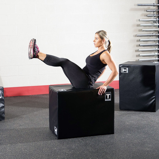 V-Ups with Body-Solid Tools 3-Way Soft Plyo Box