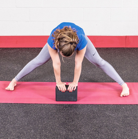 Wide Leg Forward Lean with the Body-Solid Tools Yoga Block