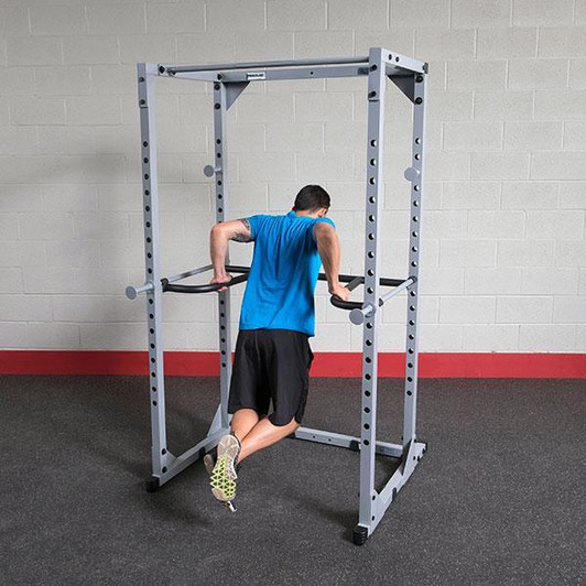 Dips on the Power Rack Dip Attachment