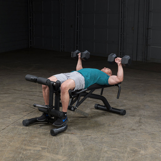 Bench Press on the Body-Solid Leverage Weight Bench