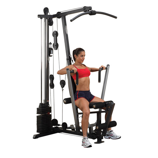 Seated Press on the Body-Solid G1S Multi-Station Gym